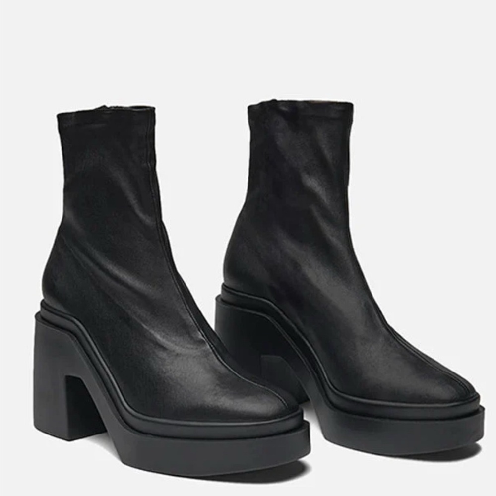 Robert Clergerie Black Platform Heeled Boots - BRAND NEW IN BOX